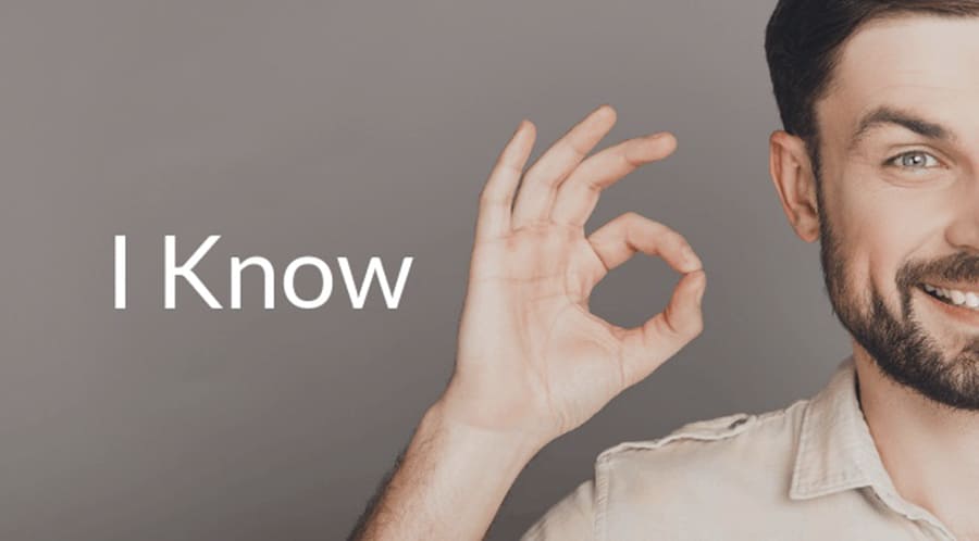 i know tỏng tiếng anh